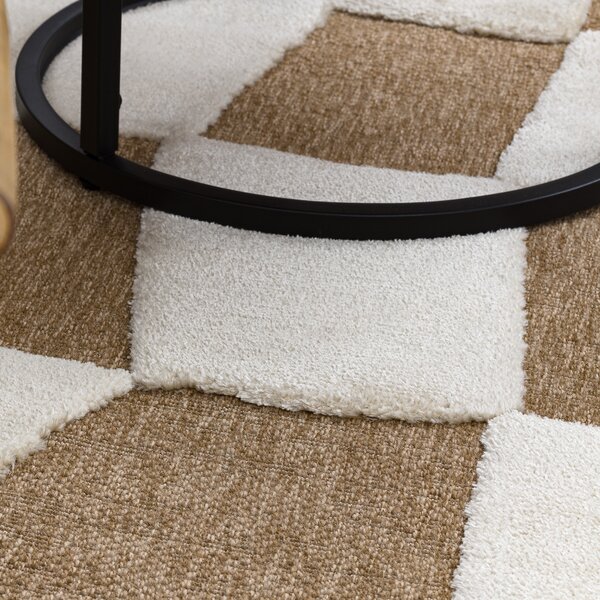 Dywany Łuszczów, Kusový koberec Spark 0710A beige/cream, 80x150, béžová, chodba / předsíň