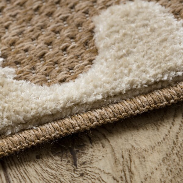 Dywany Łuszczów, Kusový koberec Spark 0711A beige/cream, 80x150, béžová, chodba / předsíň