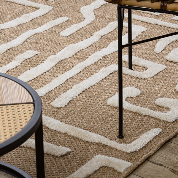 Dywany Łuszczów, Kusový koberec Spark 0711A beige/cream, 80x150, béžová, chodba / předsíň