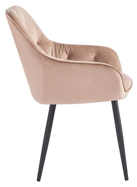 Designové křeslo Vorena (světlohnědá)