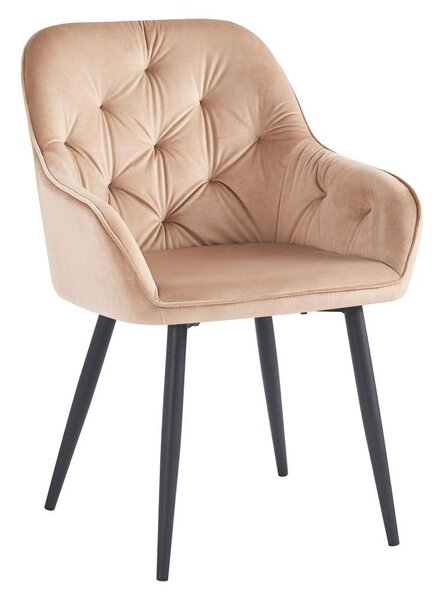 Designové křeslo Vorena (světlohnědá)