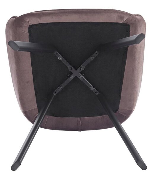Designové křeslo Petena (hnědošedá)
