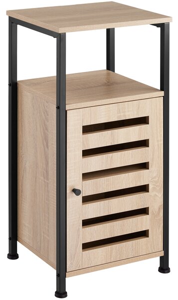 Tectake 404224 boční skříňka durham 38,5x31,5x81cm - industrial světlé dřevo, dub sonoma