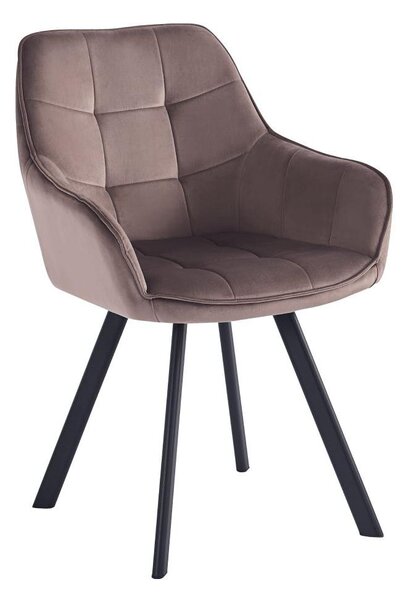 Designové křeslo Petena (hnědošedá)
