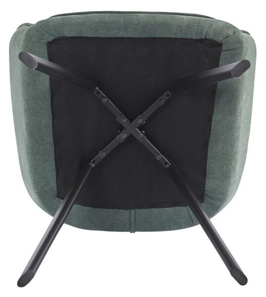 Designové křeslo Petena (zelená + černá)