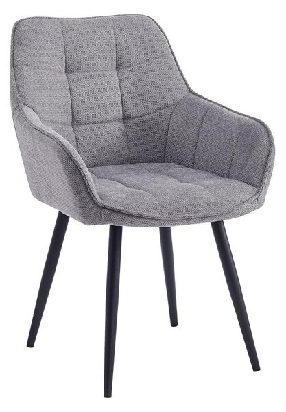 Designové křeslo Morkenus (šedá + černá)