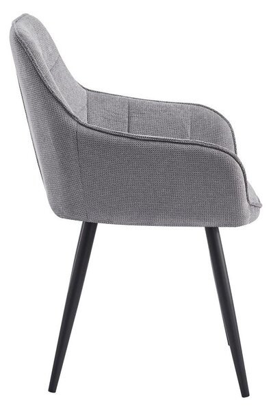 Designové křeslo Morkenus (šedá + černá)