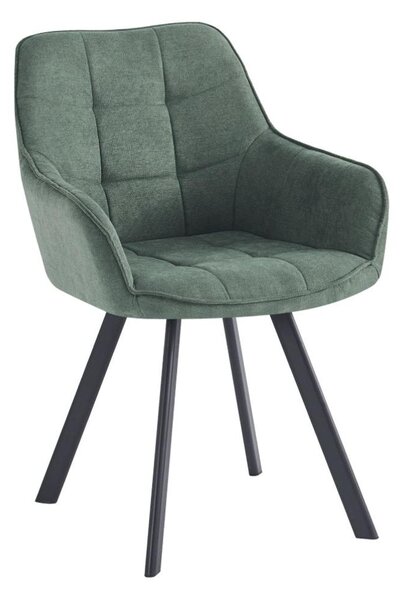 Designové křeslo Petena (zelená + černá)