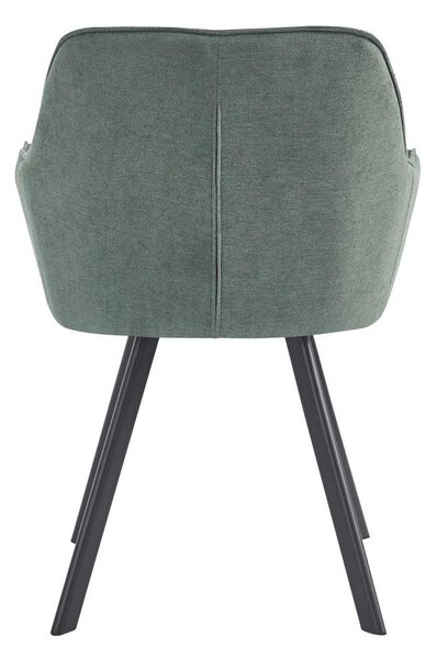 Designové křeslo Petena (zelená + černá)