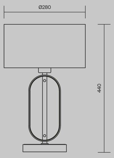 MAYTONI Stolní lampa Marmo E27x1 40W MOD099TL-01G