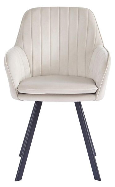 Designové křeslo Aurela (béžová + černá)