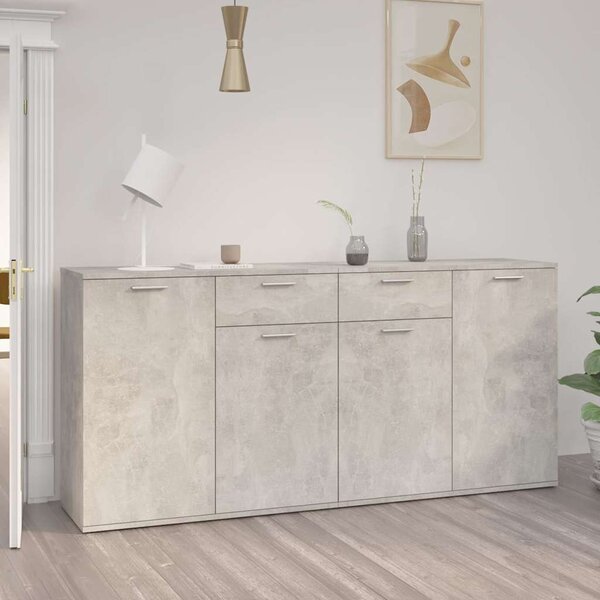 Příborník betonově šedý 160 x 36 x 75 cm kompozitní dřevo 3074931
