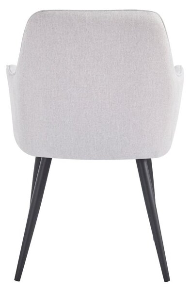 Designové křeslo Oskarsi (světle šedá + černá)