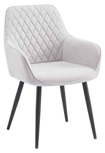 Designové křeslo Oskarsi (světle šedá + černá)