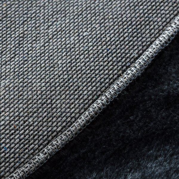 Dywany Łuszczów, Kusový koberec Visco Rabbit Dark grey 5 kruh, 120x120 (průměr) kruh, šedá, dětský pokoj