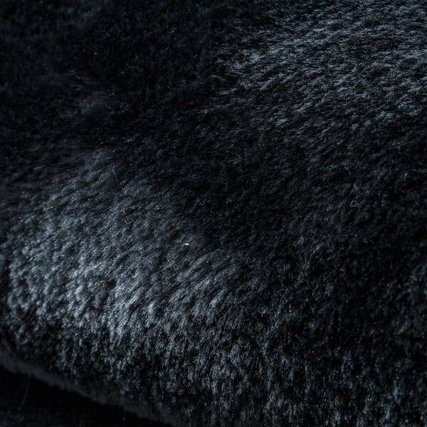 Dywany Łuszczów, Kusový koberec Visco Rabbit Dark grey 5 kruh, 120x120 (průměr) kruh, šedá, dětský pokoj