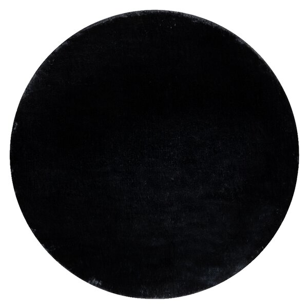 Dywany Łuszczów, Kusový koberec Visco Rabbit Dark grey 5 kruh, 120x120 (průměr) kruh, šedá, dětský pokoj
