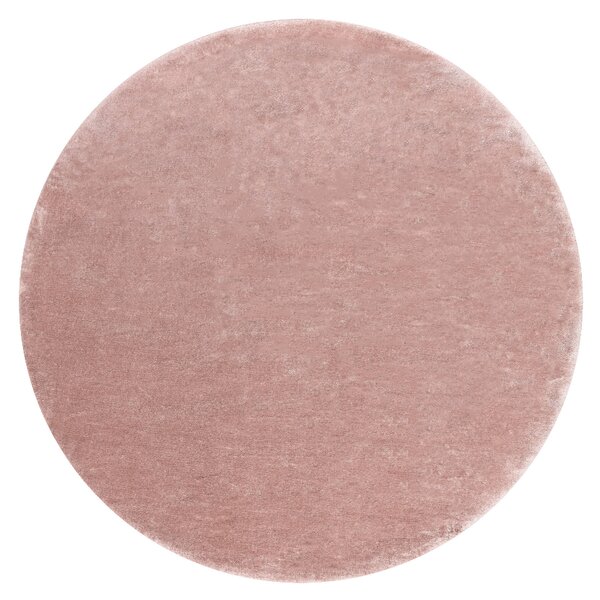 Dywany Łuszczów, Kusový koberec Visco Rabbit Pink 8 kruh, 120x120 (průměr) kruh, růžová, dětský pokoj