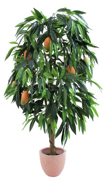 Umělý strom Mango s plody - přírodní kmen, 165cm