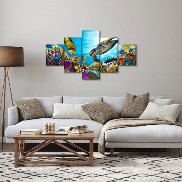 Obraz korálového útesu (125x70 cm)