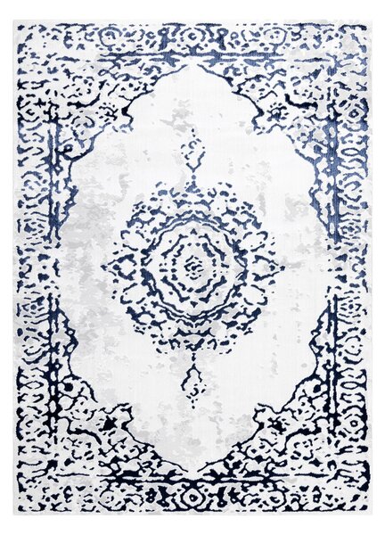 Dywany Łuszczów, Kusový koberec Allure 1961 white/blue, 80x150, modrá, kancelář
