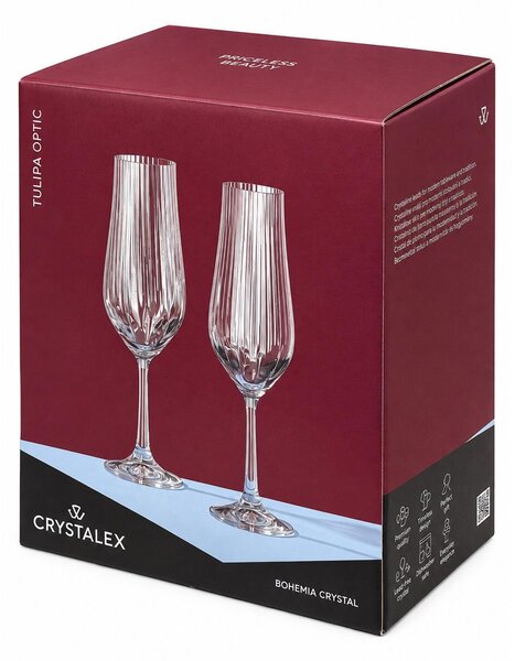 Crystalex Sklenice na sekt Tulipa Optic 170 ml 6 ks