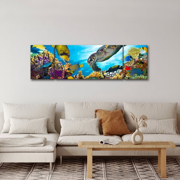 Obraz korálového útesu (170x50 cm)