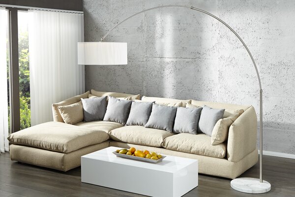 Designová stojací moderní lampa Extenso bílá