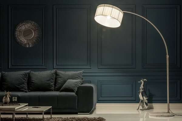 Designová stojací moderní lampa Extenso bílá