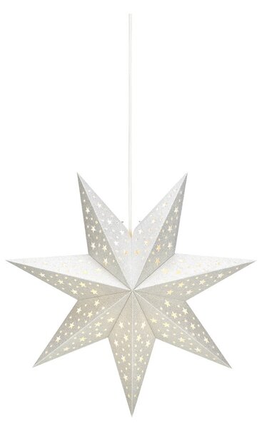 Světelná dekorace s vánočním motivem ve stříbrné barvě ø 45 cm Solvalla – Markslöjd
