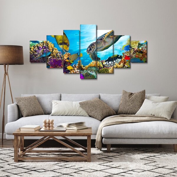 Obraz korálového útesu (210x100 cm)