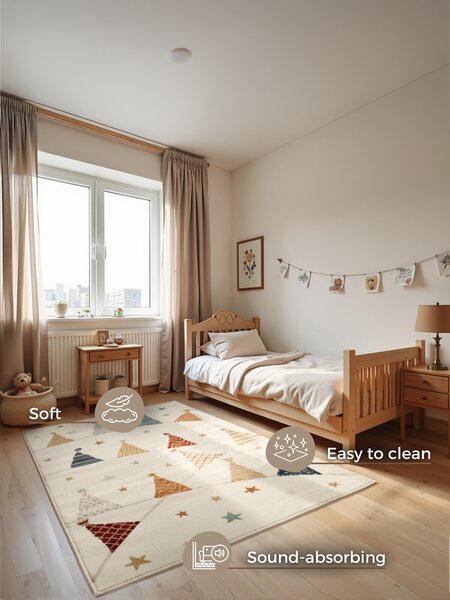 Hanse Home, Dětský koberec Adventures 106211 Cream Multicolor, 120x170, vícebarevná, dětský pokoj