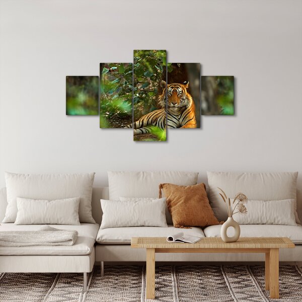 Obraz odpočívajícího tygra (125x70 cm)