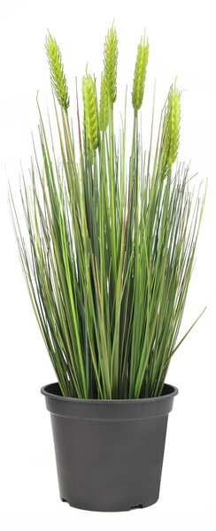 Umělá travina Pšenice zelená v květináči, 60 cm