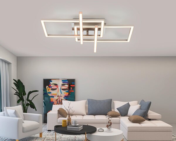 STROPNÍ LED SVÍTIDLO, 50/43/7,6 cm Novel - Stropní svítidla