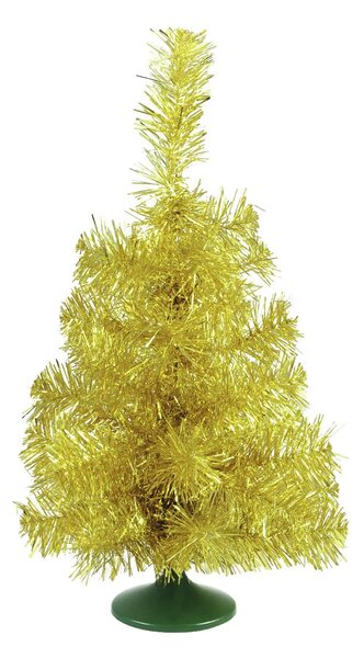 Umělý vánoční strom jedlička, zlatá, 45 cm