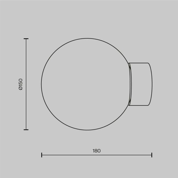 MAYTONI Nástěnné svítidlo Basic form MOD321WL-01G1