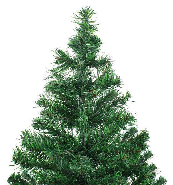 Umělý vánoční stromek s LED a sadou koulí 210 cm 910 větviček 3077490