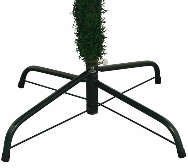 Umělý vánoční stromek s LED a sadou koulí L 240 cm zelený 3077491