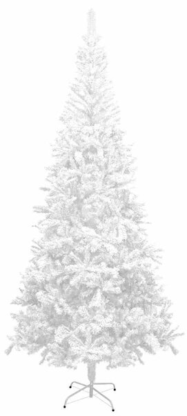 Umělý vánoční stromek s LED osvětlením L 240 cm bílý 3077496