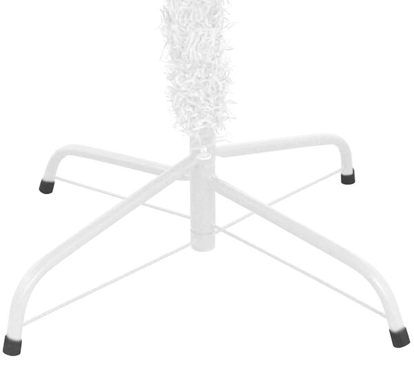 Umělý vánoční stromek s LED osvětlením L 240 cm bílý 3077496