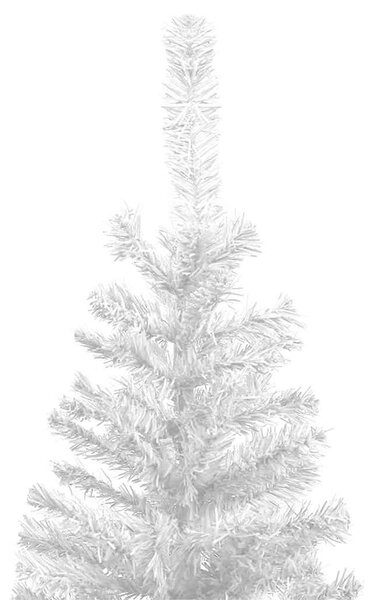 Umělý vánoční stromek s LED osvětlením L 240 cm bílý 3077496
