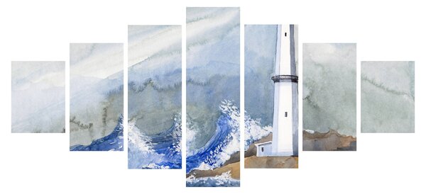 Obraz malby majáku (210x100 cm)