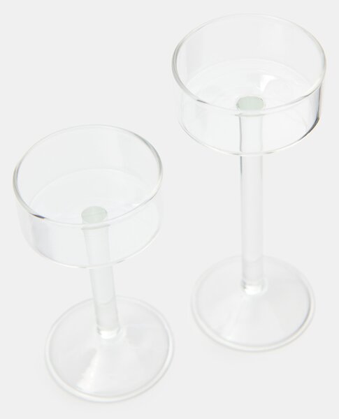 Sinsay - Sada transparentních svícnů 2 pack - clear