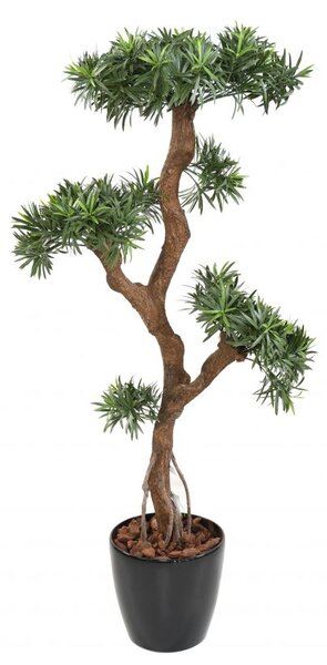 Umělý Bonsai Podocarpus - kroucený kmen, 135cm