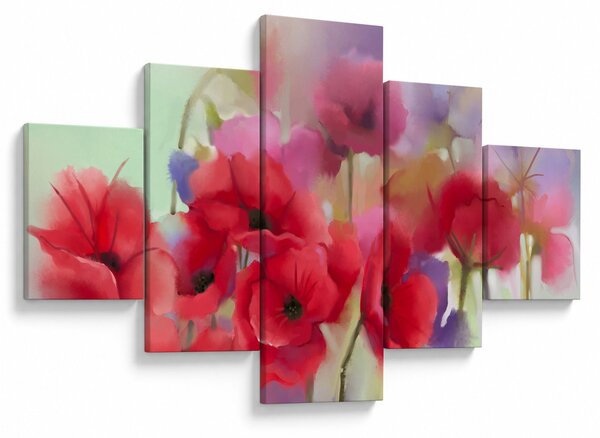 Obraz vlčích máků (125x70 cm)