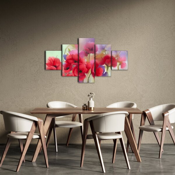 Obraz vlčích máků (125x70 cm)