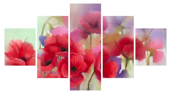 Obraz vlčích máků (125x70 cm)