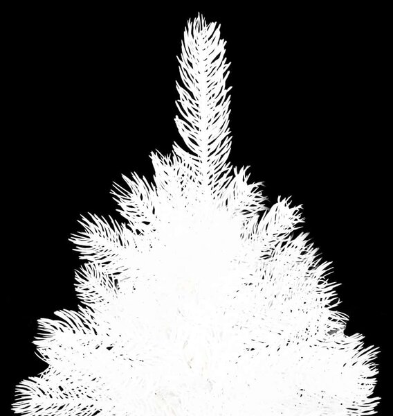 Umělý vánoční stromek s LED a sadou koulí bílý 240 cm 3077550