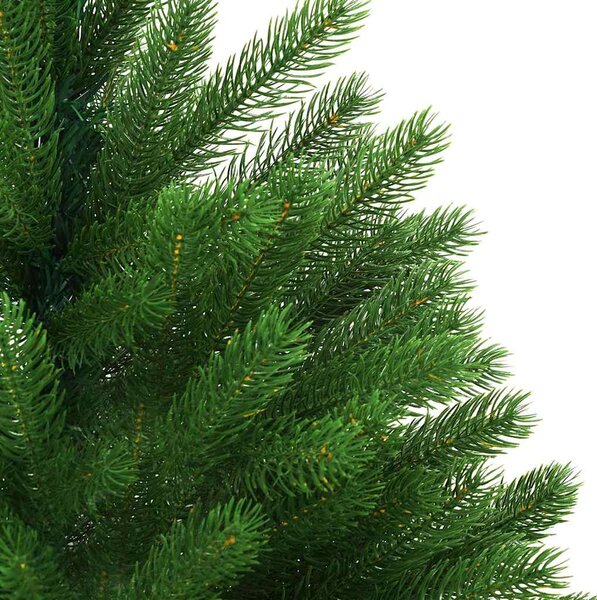 Umělý vánoční stromek s LED a sadou koulí 240 cm zelený 3077557